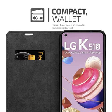 LG K51S Suojakuori Lompakkokotelo (Ruskea)