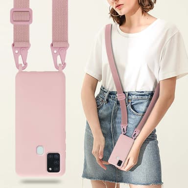 Suojakuori Samsung Galaxy A21s Kotelo (Vaaleanpunainen)