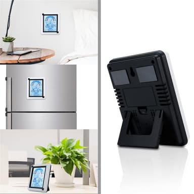 Lämpömittari LCD kosketuslämpömittari kellolla
