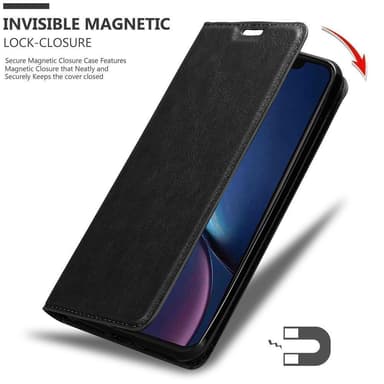 iPhone 11 PRO MAX Suojakuori Lompakkokotelo (Musta)