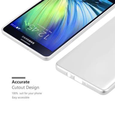 Samsung Galaxy A7 2015 Suojakuori Kotelo (Hopea)