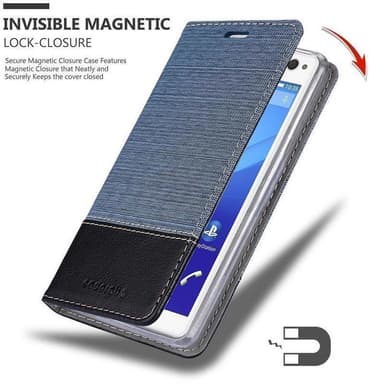 Sony Xperia C4 Suojakuori Lompakkokotelo (Sininen)