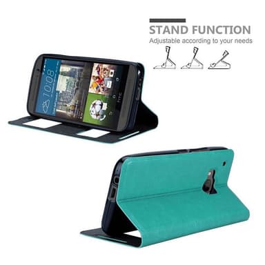 Lompakkokotelo HTC ONE M9 Case (Turkoosi)