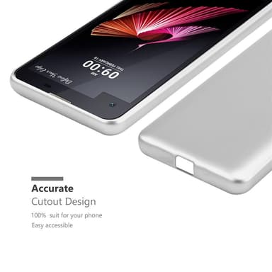LG X SCREEN Suojakuori Kotelo (Hopea)