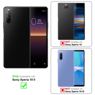 Sony Xperia 10 II Suojakuori Lompakkokotelo (Ruskea)