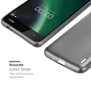 Nokia 2 2017 Suojakuori Kotelo (harmaa)