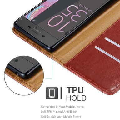 Sony Xperia X Suojakuori Lompakkokotelo (Punainen)