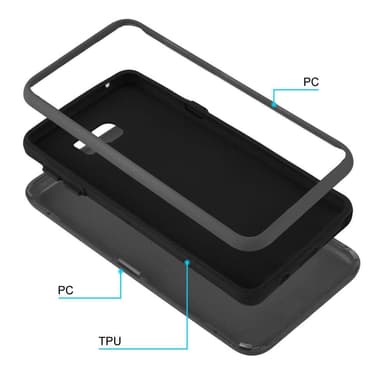 Samsung Galaxy NOTE 5 Suojakuori Kotelo (harmaa)