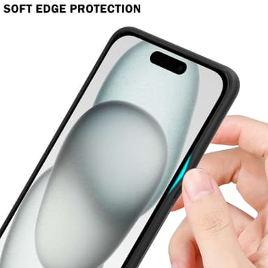 Suojakuori iPhone 15 PLUS Kotelo (Musta)