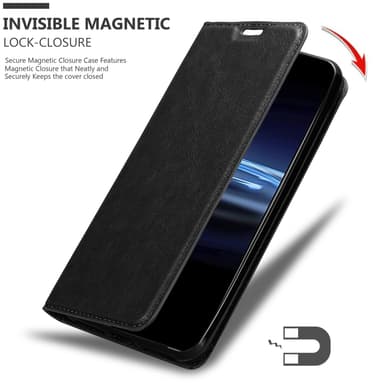 Sony Xperia PRO-I Suojakuori Lompakkokotelo (Musta)