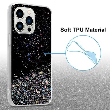 iPhone 14 PRO MAX Suojakuori Kotelo (Musta)