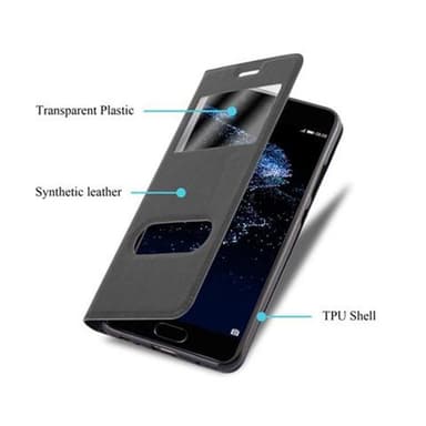 Lompakkokotelo Huawei P10 Case (Musta)