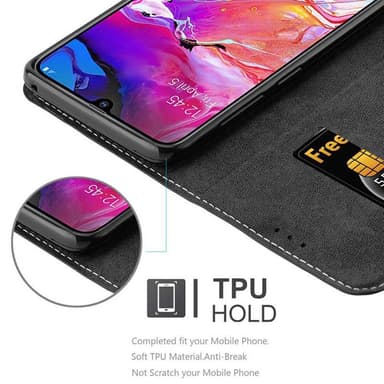 Samsung Galaxy A70 / A70s Suojakuori Case (Musta)