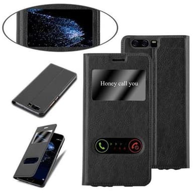 Lompakkokotelo Huawei P10 Case (Musta)