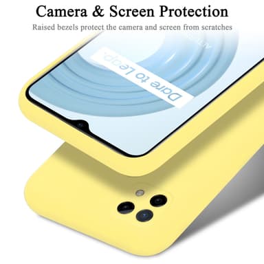 Realme C21 Suojakuori Kotelo Case (Keltainen)