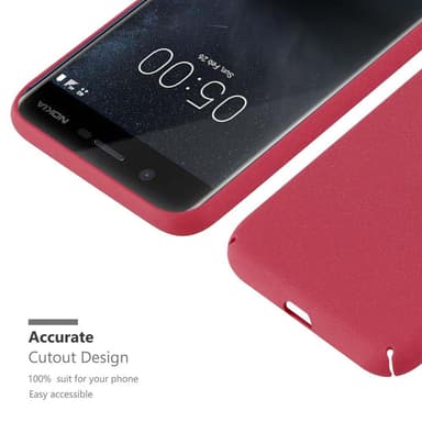 Nokia 5 2017 Suojakuori Kotelo Case (Punainen)