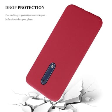 Nokia 5 2017 Suojakuori Kotelo Case (Punainen)