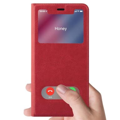 Lompakkokotelo iPhone XR Case (Punainen)