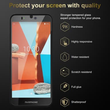 Fairphone 3 Näytönsuoja Karkaistu lasi Suojakalvo
