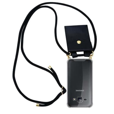 Samsung Galaxy J1 2015 Suojakuori Kotelo (Musta)