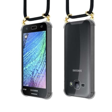 Samsung Galaxy J1 2015 Suojakuori Kotelo (Musta)