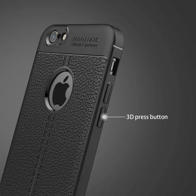 iPhone 6 / 6S Suojakuori Case Cover (Musta)
