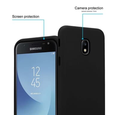Samsung Galaxy J7 2017 Suojakuori Kotelo (Musta)