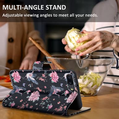 OnePlus 5 Suojakuori Lompakkokotelo (Musta)