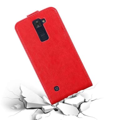 LG K8 2016 Suojakuori Lompakkokotelo (Punainen)
