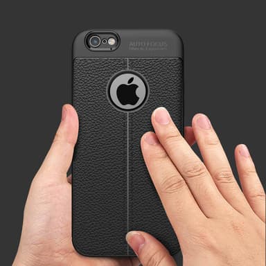 iPhone 6 / 6S Suojakuori Case Cover (Musta)