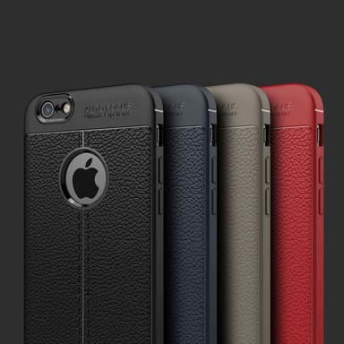 iPhone 6 / 6S Suojakuori Case Cover (Musta)