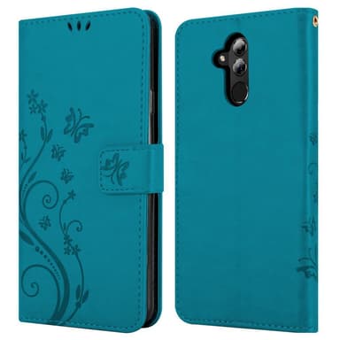 Huawei MATE 20 LITE Suojakuori Lompakkokotelo (Sininen)