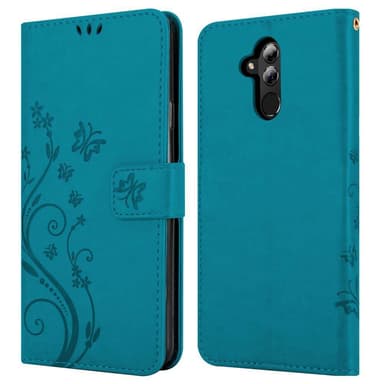 Huawei MATE 20 LITE Suojakuori Lompakkokotelo (Sininen)