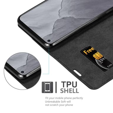 Realme GT Master Suojakuori Lompakkokotelo (Musta)