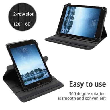 LG G Pad F2 (8.0 tuumaa) Suojakuori Kotelo (Musta)