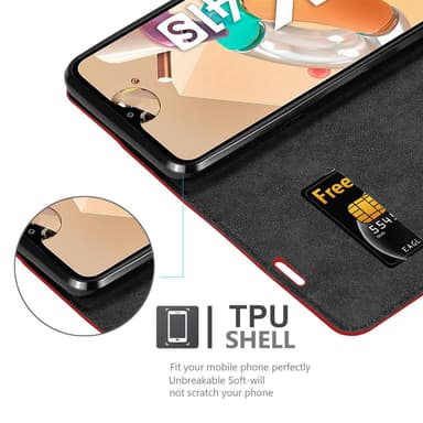 LG K41S Suojakuori Lompakkokotelo (Punainen)