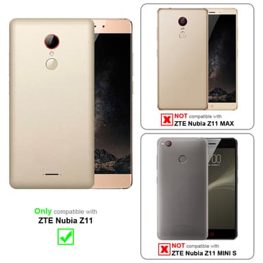 ZTE Nubia Z11 Suojakuori Lompakkokotelo (Musta)