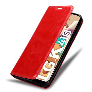 LG K41S Suojakuori Lompakkokotelo (Punainen)
