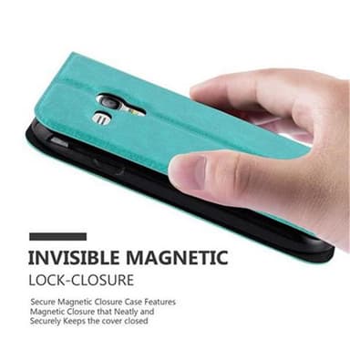 Lompakkokotelo Samsung Galaxy S3 MINI Case (Turkoosi)