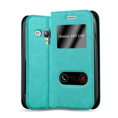 Lompakkokotelo Samsung Galaxy S3 MINI Case (Turkoosi)