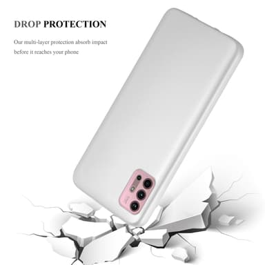 Motorola MOTO G10 / G30 Suojakuori Kotelo (Hopea)