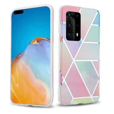 Huawei P40 Suojakuori Lompakkokotelo (Vaaleanpunainen)
