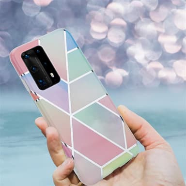 Huawei P40 Suojakuori Lompakkokotelo (Vaaleanpunainen)