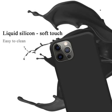 iPhone 12 PRO MAX Suojakuori Kotelo Case (Musta)