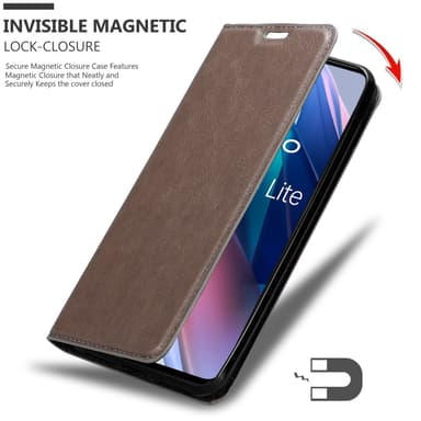 Oppo FIND X3 LITE Suojakuori Lompakkokotelo (Ruskea)