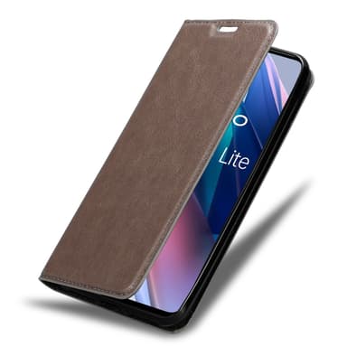 Oppo FIND X3 LITE Suojakuori Lompakkokotelo (Ruskea)