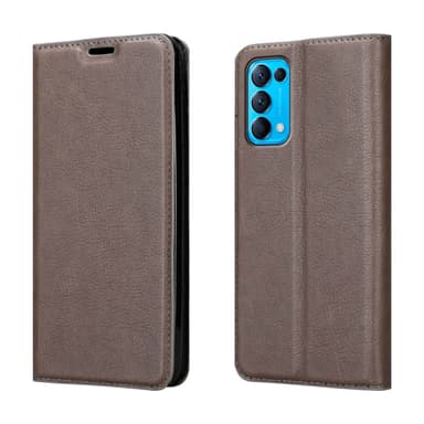 Oppo FIND X3 LITE Suojakuori Lompakkokotelo (Ruskea)