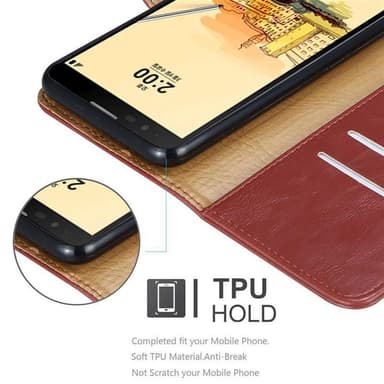 LG STYLUS 2 Suojakuori Lompakkokotelo (Punainen)