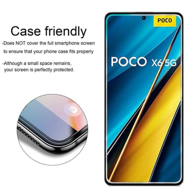 Xiaomi Poco X6 Näytönsuoja Karkaistu lasi Suojakalvo