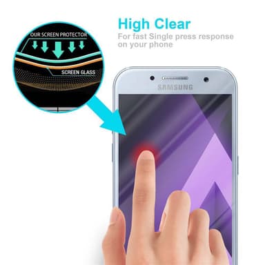 Samsung Galaxy A5 2017 Näytönsuoja Karkaistu lasi